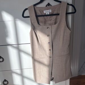 Square neckline waistcoat - similar to ones sold on Jcrew and Anthropologie
